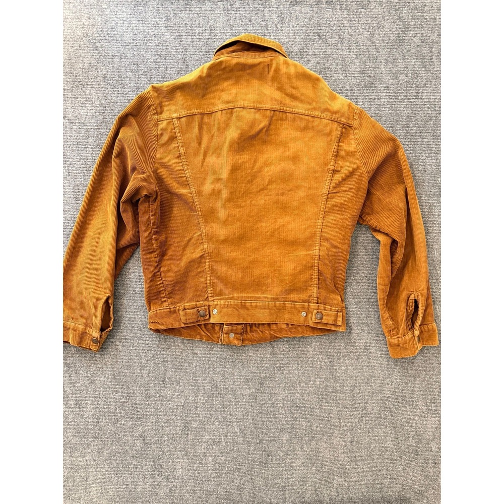 Vintage Levi's Women's Corduroy Trucker Jacket Size S Brown Tan Button Front - Picture 14 of 16